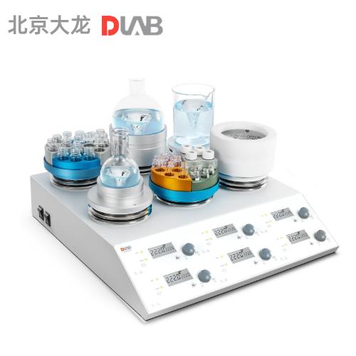 北京大龍數控加熱型六通道磁力攪拌器MS-H280-S6套裝
